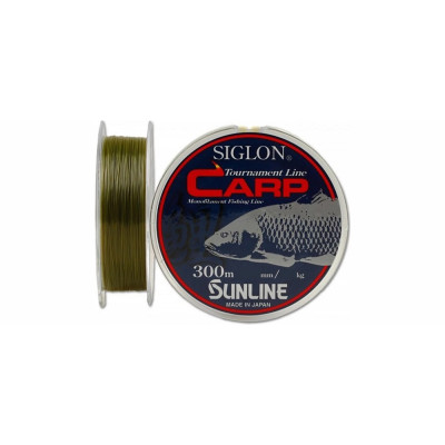 Леска Sunline Siglon Carp 300m 0.350mm 8,2kg ц: мат.зеленый Леска Sunline Siglon Carp 300m 0.350mm 8,2kg ц: мат.зеленый
