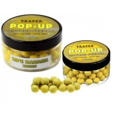 Бойлы плавающие Traper Pop-Up (Banan, банан), 30г/10мм Бойлы плавающие Traper Pop-Up (Banan, банан), 30г/10мм