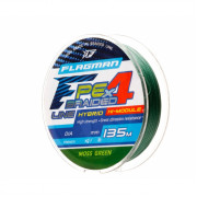 Шнур FLAGMAN PE Hybrid F4 135m MossGreen 0,08mm