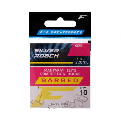 Крючки FLAGMAN Silver Roach №16 10шт Крючки FLAGMAN Silver Roach №16 10шт