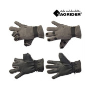Перчатки Tagrider 095-7 неопрен флис 3 откидных пальца графит