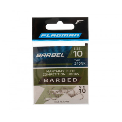Крючки FLAGMAN Barbel №12 10шт Крючки FLAGMAN Barbel №12 10шт