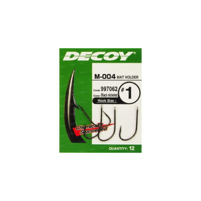 Крючки одинарные Decoy M-004 BAIT HOLDER #3 (12шт в уп) Крючки одинарные Decoy M-004 BAIT HOLDER #3 (12шт в уп)