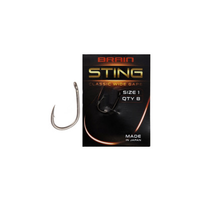 Крючки одинарные Brain Sting Classic Wide Gape #2 (10 шт/уп) Крючки одинарные Brain Sting Classic Wide Gape #2 (10 шт/уп)