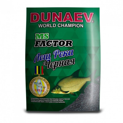Прикормка "DUNAEV-MS FACTOR" 1кг Лещ река черная Прикормка "DUNAEV-MS FACTOR" 1кг Лещ река черная