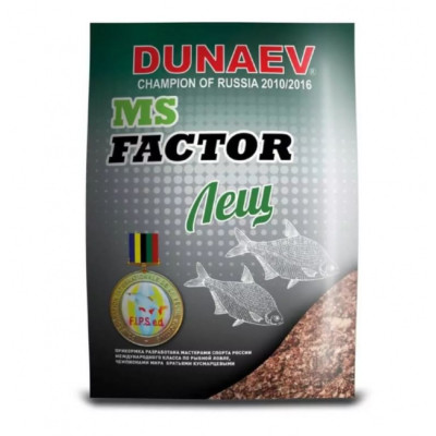 Прикормка "DUNAEV-MS FACTOR" 1кг Лещ Прикормка "DUNAEV-MS FACTOR" 1кг Лещ