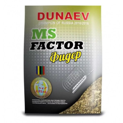 Прикормка "DUNAEV-MS FACTOR" 1кг Фидер Прикормка "DUNAEV-MS FACTOR" 1кг Фидер
