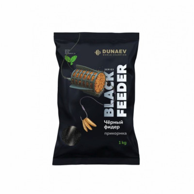 Прикормка DUNAEV BLACK Series 1 кг FEEDER Прикормка DUNAEV BLACK Series 1 кг FEEDER