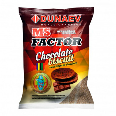 Прикормка "DUNAEV-MS FACTOR" 1кг Шоколадный бисквит Прикормка "DUNAEV-MS FACTOR" 1кг Шоколадный бисквит