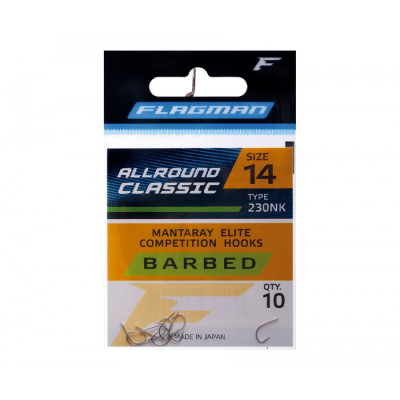 Крючки FLAGMAN Allround Classic №16 10шт Крючки FLAGMAN Allround Classic №16 10шт
