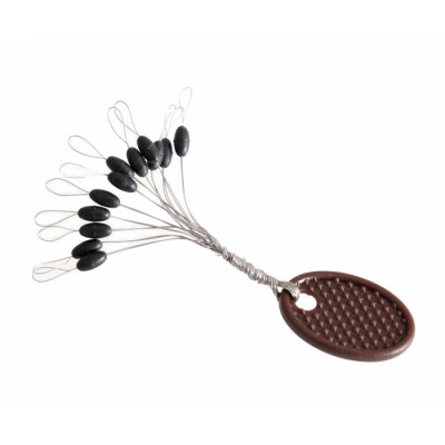 Стопора для лески FLAGMAN чёрный L Стопора для лески FLAGMAN чёрный L