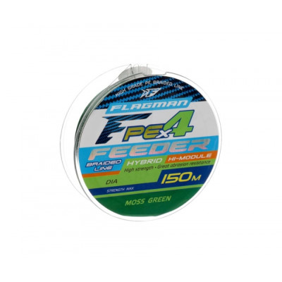 Шнур FLAGMAN PE Hybrid F4 Feeder 150m MossGreen 0,12mm Шнур FLAGMAN PE Hybrid F4 Feeder 150m MossGreen 0,12mm
