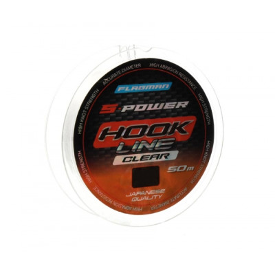 Леска FLAGMAN S-Power Hook Line 50м 0,14мм Леска FLAGMAN S-Power Hook Line 50м 0,14мм