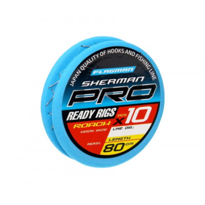 Готовые поводки FLAGMAN Sherman Pro Roach Ready Rigs 0,105,#14,80cm Готовые поводки FLAGMAN Sherman Pro Roach Ready Rigs 0,105,#14,80cm