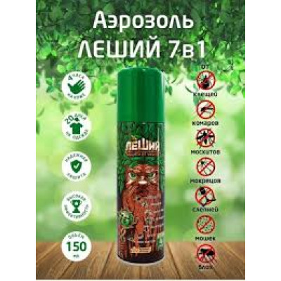 Средство от укусов насекомых Леший 7 в 1 Средство от укусов насекомых Леший 7 в 1