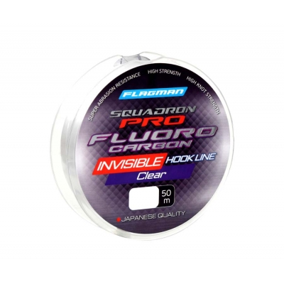 Леска FLAGMAN Squadron Pro Fluorocarbon Line 50м 0,178мм Леска FLAGMAN Squadron Pro Fluorocarbon Line 50м 0,178мм