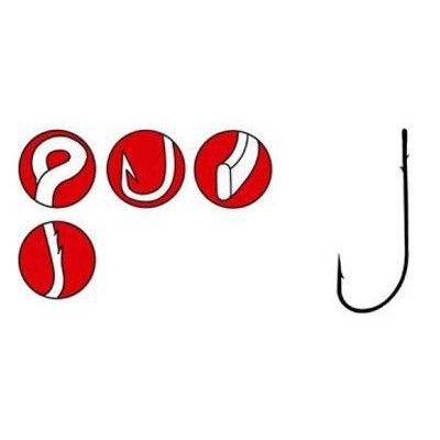 Крючки офсетные Gamakatsu WORM 36 #6/0 (4шт в уп) Крючки офсетные Gamakatsu WORM 36 #6/0 (4шт в уп)