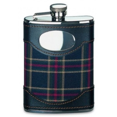 Фляжка Starwings 6 oz в материале с кожей с мет.вставкой B 284 Фляжка Starwings 6 oz в материале с кожей с мет.вставкой B 284