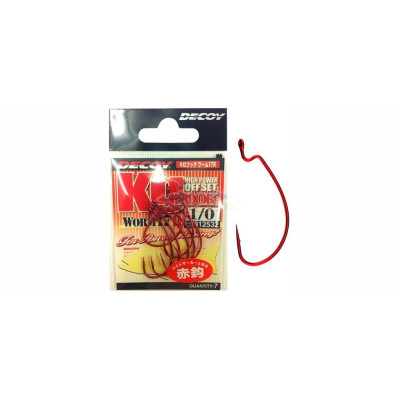 Крючки офсетные Decoy Worm 17 R KG Hook №1 (7шт в уп) Крючки офсетные Decoy Worm 17 R KG Hook №1 (7шт в уп)