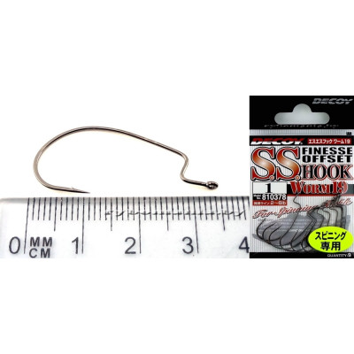 Крючки офсетные Decoy Worm 19 S.S. Hook №6 (9шт в уп) Крючки офсетные Decoy Worm 19 S.S. Hook №6 (9шт в уп)