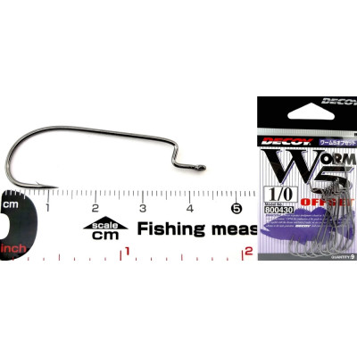 Крючки офсетные Decoy Worm 5 Offset №1/0 (9шт в уп) Крючки офсетные Decoy Worm 5 Offset №1/0 (9шт в уп)