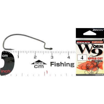 Крючки офсетные Decoy Worm 9 Upper Cut #4 (9шт в уп) Крючки офсетные Decoy Worm 9 Upper Cut #4 (9шт в уп)