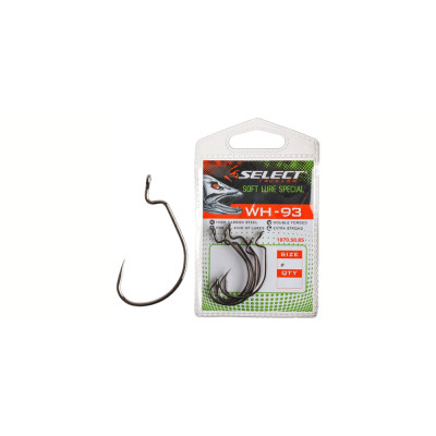 Крючки офсетные Select WH-93 №4/0 (5шт в уп) Крючки офсетные Select WH-93 №4/0 (5шт в уп)