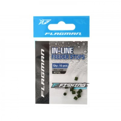 Стопор FLAGMAN Feeder Stops зеленый L 3,5x4мм 10шт Стопор FLAGMAN Feeder Stops зеленый L 3,5x4мм 10шт
