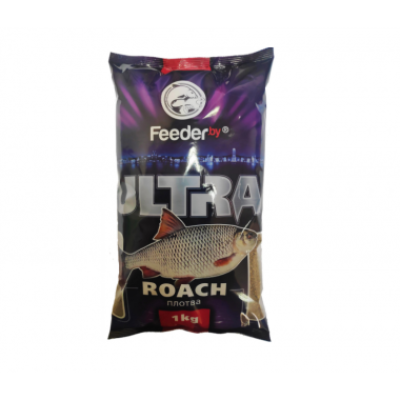 Прикормка Feeder.by Ultra Roach/Плотва, 1кг Прикормка Feeder.by Ultra Roach/Плотва, 1кг