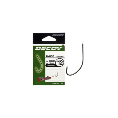 Крючки одинарные Decoy M-005 ZERO-PRO #16 (18шт в уп) Крючки одинарные Decoy M-005 ZERO-PRO #16 (18шт в уп)