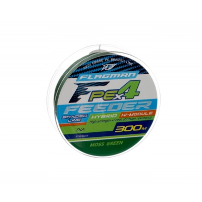 Шнур FLAGMAN PE Hybrid F4 Feeder 300м Moss Green 0,14мм 7,7кг Шнур FLAGMAN PE Hybrid F4 Feeder 300м Moss Green 0,14мм 7,7кг