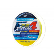 Шнур FLAGMAN PE Hybrid F4 135m FluoYellow 0,16mm. 9,1кг/20lb