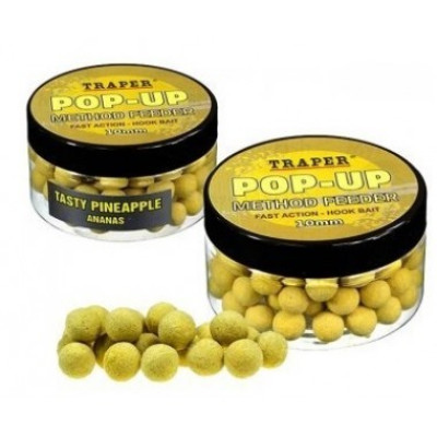 Бойлы плавающие Traper Method Feeder Pop-Up Ananas 30г/10мм Бойлы плавающие Traper Method Feeder Pop-Up Ananas 30г/10мм