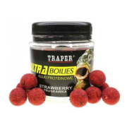 Бойлы Traper ULTRA 16мм, 100г Truskawka (клубника)