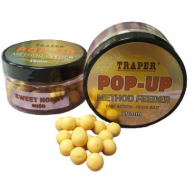 Бойлы плавающие Traper Method Feeder Pop-Up Miod, 30г/10мм Бойлы плавающие Traper Method Feeder Pop-Up Miod, 30г/10мм