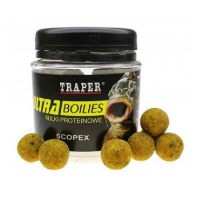 Бойлы Traper ULTRA 12мм, 100г Scopex (сладкий) Бойлы Traper ULTRA 12мм, 100г Scopex (сладкий)