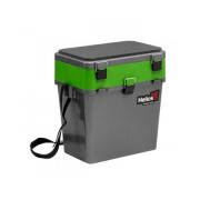 Ящик рыболовный зимний Helios (серый/салатовый), 19л