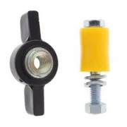 Комплект крепежа ледобура (барашек, винт, гайка) (Тонар)